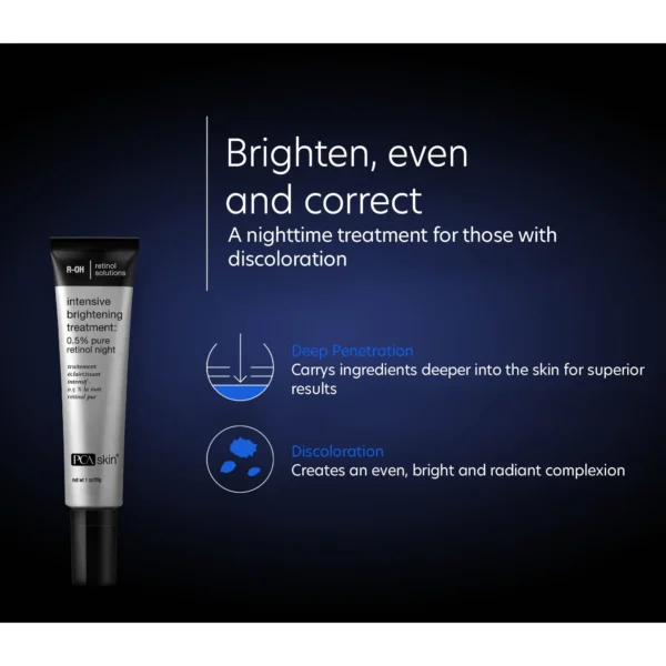 Intensive brightning 1 PCA Skin Intensive Brightening Treatment: 0,5% PURE RETINOL NIGHT