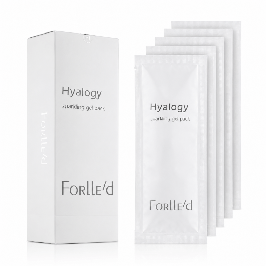 Forlle'd Hyalogy Sparkling Gel Pack is een luxe Japans gelmasker dat de huid intens hydrateert, revitaliseert en laat stralen. Ideaal als wekelijkse beautyboost voor een gladde, stevige en gezonde huid.